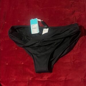 Seafolly Black Twist Band Hipster Bikini Bottom